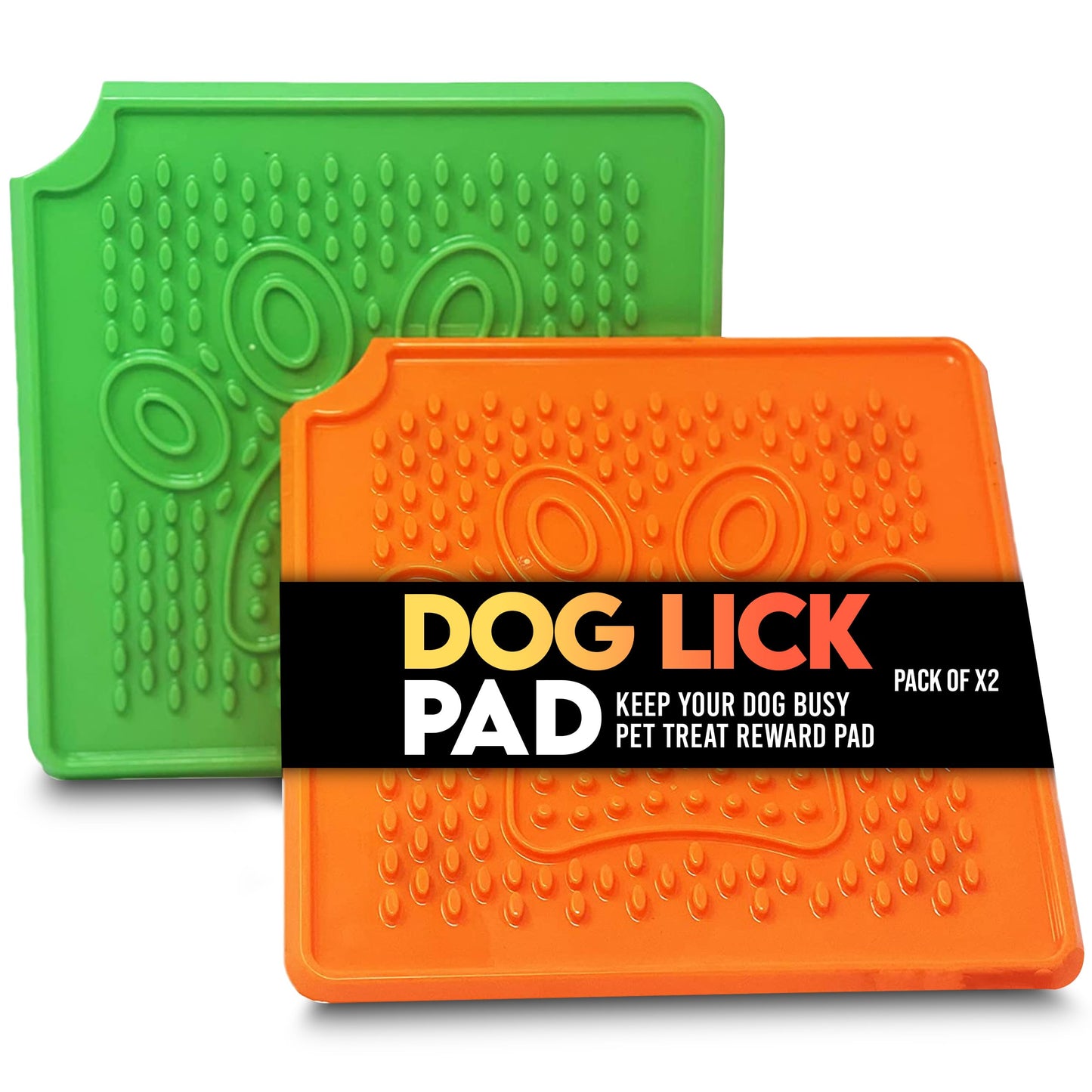 2 Pack XL Slow Feeding Lick Mat for Dogs