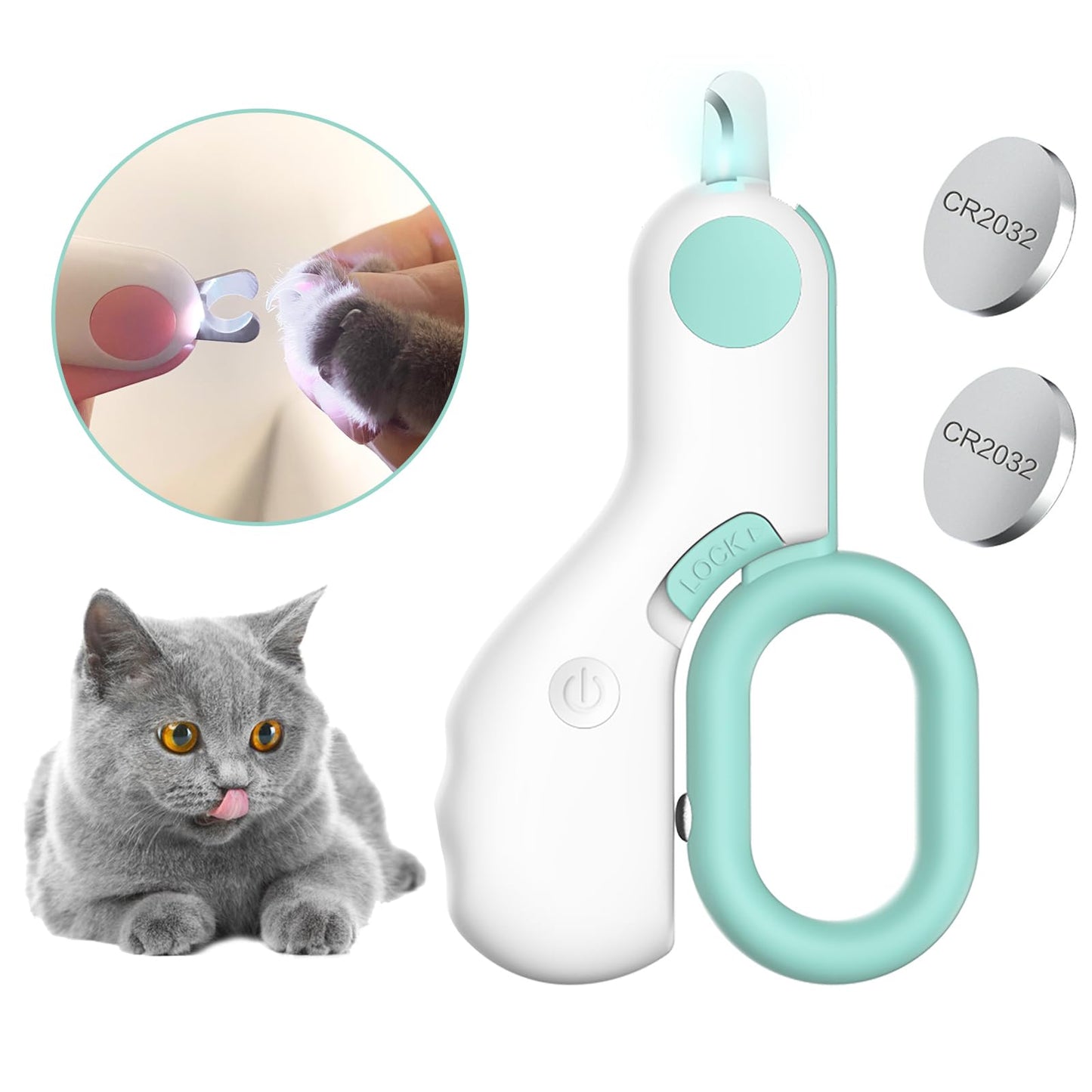 Woleigiao Pet Nail Clippers with LED Lights